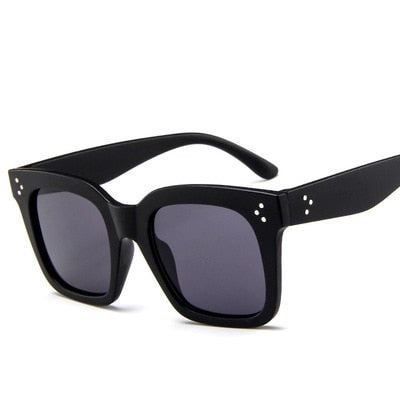 Vintage Style Thick Temple Luxury Square Sunglasses