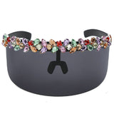Vintage Oversized Windproof Retro One Piece Shield Visor Sunglasses