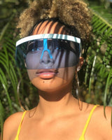 Oversize Windproof Hood Goggles Clear Lens Mask Sunglasses