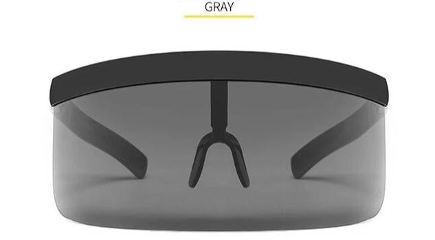 Oversize Windproof Hood Goggles Clear Lens Mask Sunglasses