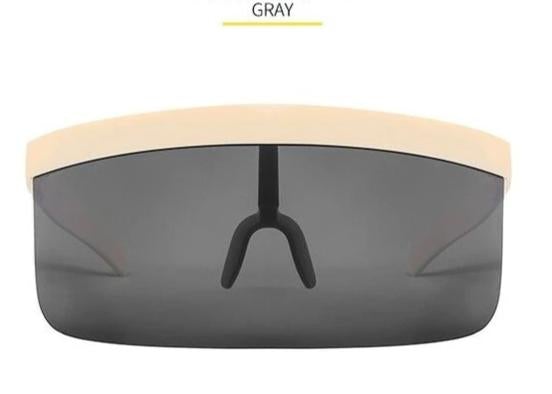 Oversize Windproof Hood Goggles Clear Lens Mask Sunglasses