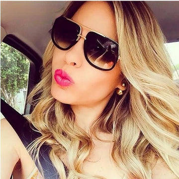 Flat Top Square Sunglasses