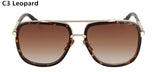 Flat Top Square Sunglasses