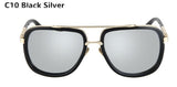 Flat Top Square Sunglasses
