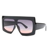 Oversize Shield Gradient Luxury Square Sunglass