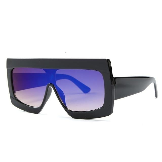Oversize Shield Gradient Luxury Square Sunglass