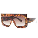 Oversize Shield Gradient Luxury Square Sunglass