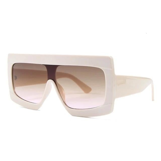 Oversize Shield Gradient Luxury Square Sunglass