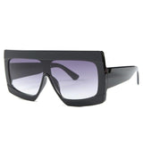Oversize Shield Gradient Luxury Square Sunglass