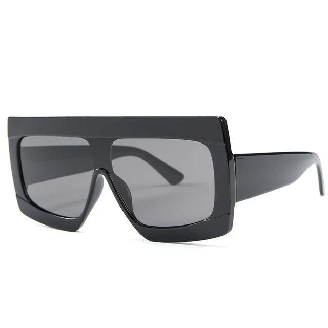 Oversize Shield Gradient Luxury Square Sunglass
