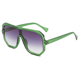 Vintage Oversized Gradient UV400 Big Square Sunglasses