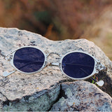 Small Steampunk Vintage Gothic Metal Oval Retro Sunglasses