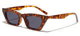 Square Gradient Thick Frame Retro Cat Eye Sunglasses