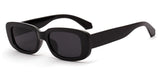 Thick Leopard Rectangular Frame Gradient Retro Sunglasses