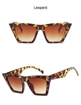 Classic Style Flat Gradient Lens Vintage cat Eye Sunglasses