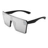 Flat Top Retro Gradient Big Frame Vintage Square Sunglasses