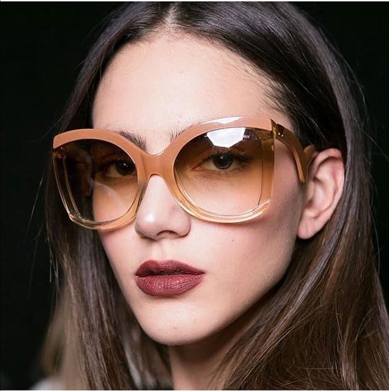 Butterfly's Style Gradient Square Sunglasses
