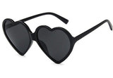 Love Heart Cat Eye Frame Mirror Lens Retro Sunglasses