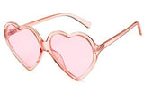 Love Heart Cat Eye Frame Mirror Lens Retro Sunglasses