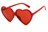 Love Heart Cat Eye Frame Mirror Lens Retro Sunglasses