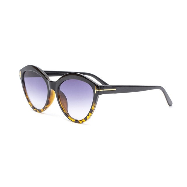 Classic Mirror Gradient Cat Eye Sunglasses