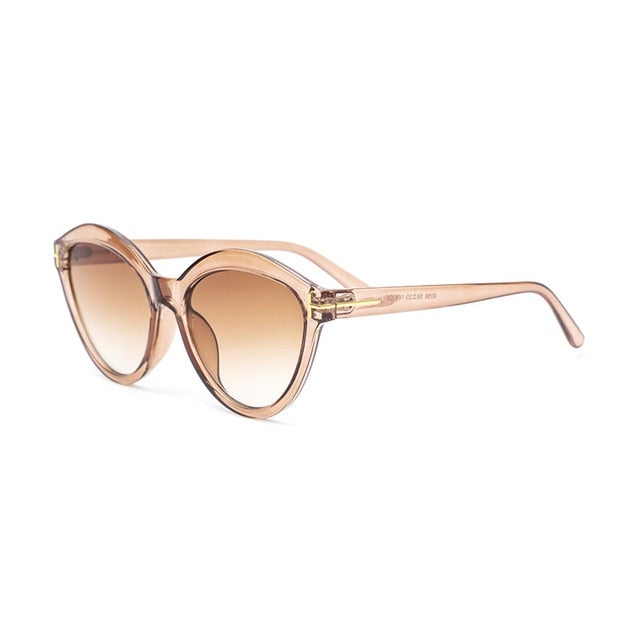Classic Mirror Gradient Cat Eye Sunglasses