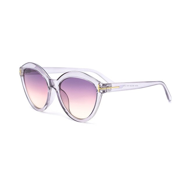 Classic Mirror Gradient Cat Eye Sunglasses