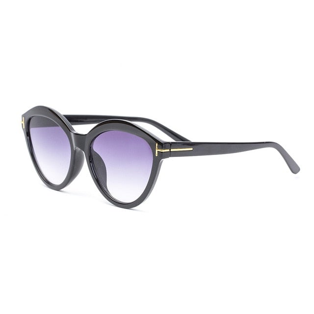 Classic Mirror Gradient Cat Eye Sunglasses
