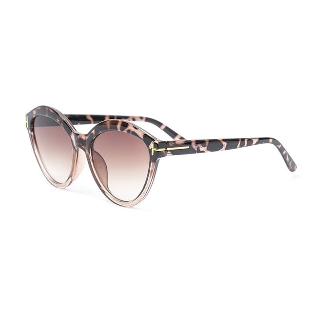 Classic Mirror Gradient Cat Eye Sunglasses