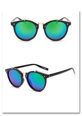Rivet Gradient Classic Round Sunglasses