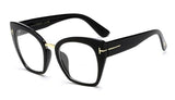 T-Rivet Gradient Oversized Lens Butterfly Cat Eye Sunglasses