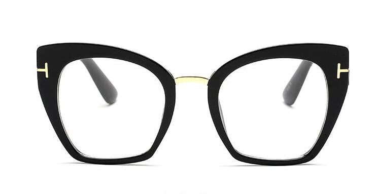 T-Rivet Gradient Oversized Lens Butterfly Cat Eye Sunglasses