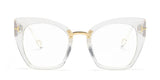 T-Rivet Gradient Oversized Lens Butterfly Cat Eye Sunglasses