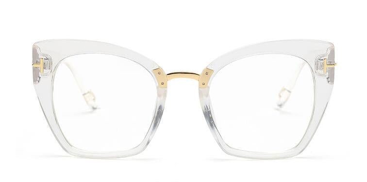 T-Rivet Gradient Oversized Lens Butterfly Cat Eye Sunglasses