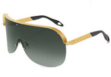 Super Big Frame One Piece Windproof Rimless Shield Visor Sunglasses
