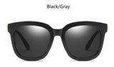 Vintage Luxury Metal Legs Mirror Lens Square Sunglasses