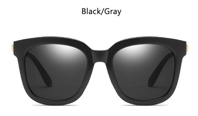 Vintage Luxury Metal Legs Mirror Lens Square Sunglasses