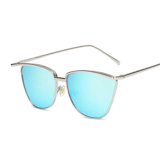 Metal Vintage Luxury Mirror Retro Style Cat Eye Sunglasses