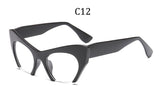Big Half frame Cat Eye Sunglasses