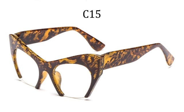Big Half frame Cat Eye Sunglasses