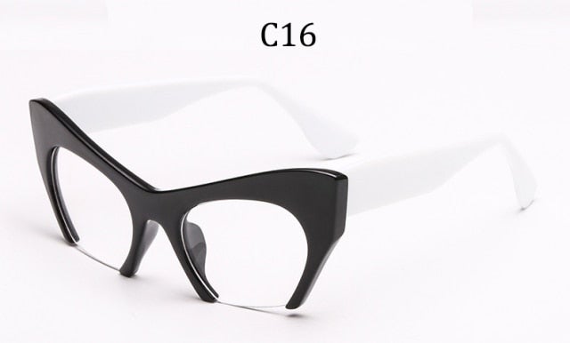 Big Half frame Cat Eye Sunglasses
