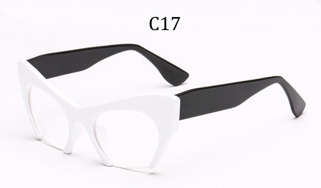 Big Half frame Cat Eye Sunglasses