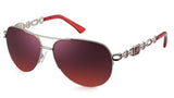 Vintage Metal Frame Mirror Gradient Lens Aviator Sunglasses