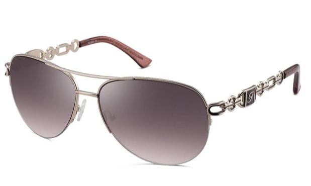 Vintage Metal Frame Mirror Gradient Lens Aviator Sunglasses