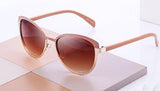 Vintage Metal Frame Mirror Gradient Lens Aviator Sunglasses