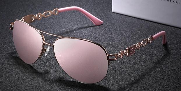 Vintage Metal Frame Mirror Gradient Lens Aviator Sunglasses