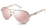 Vintage Metal Frame Mirror Gradient Lens Aviator Sunglasses