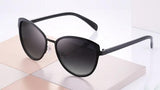 Vintage Metal Frame Mirror Gradient Lens Aviator Sunglasses