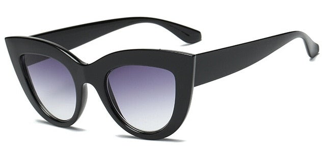Wild Retro Style Plastic Frame Cat Eye Sunglasses