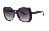 Luxury Brand Vintage Rivet Big Frame Butterfly Cat Eye Sunglasses